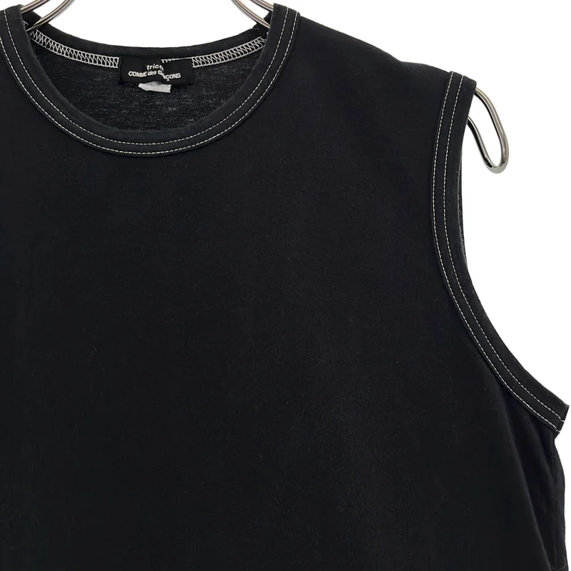 tricot COMME des GARCONS / トリココムデギャルソン | 2004SS | ホワイトステッチ ノースリーブカットソー |