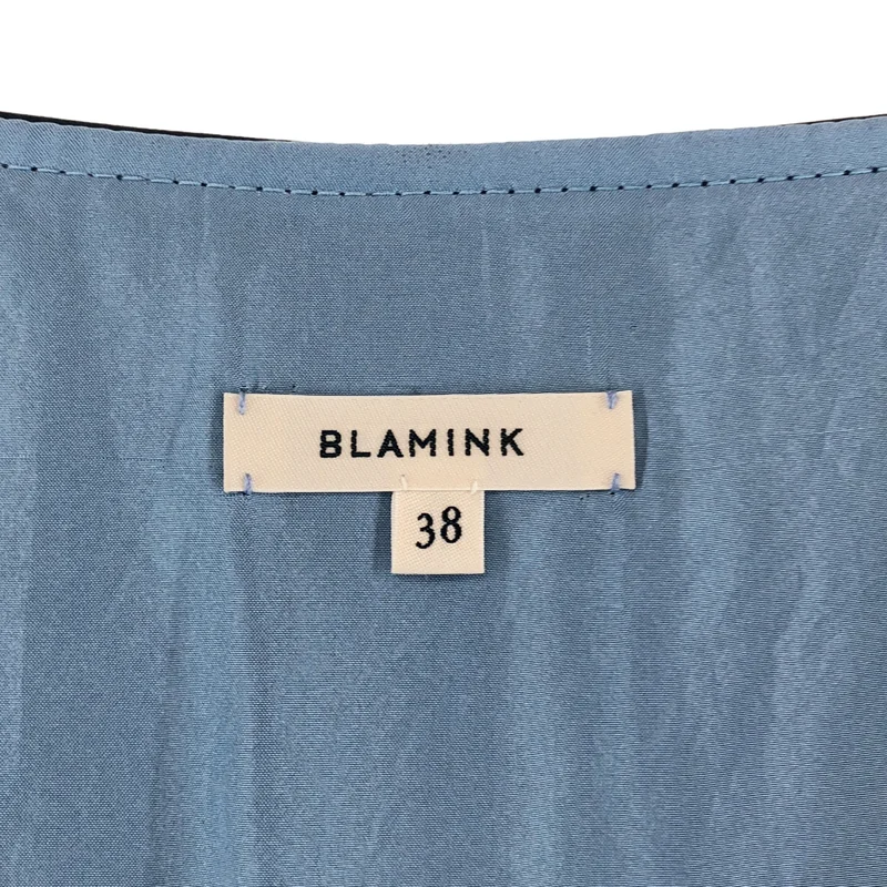 BLAMINK / ブラミンク | レザー ノースリーブ ワンピース | 38 | レディース