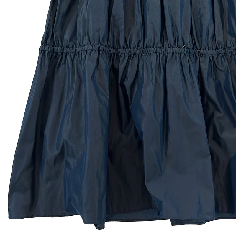 LOEFF / ロエフ | グロッシー タフタ ギャザースカート | 1 | レディース