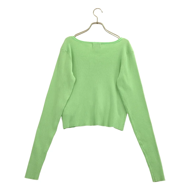 soduk / スドーク | 2023SS | W long sleeve knit top リブニット |