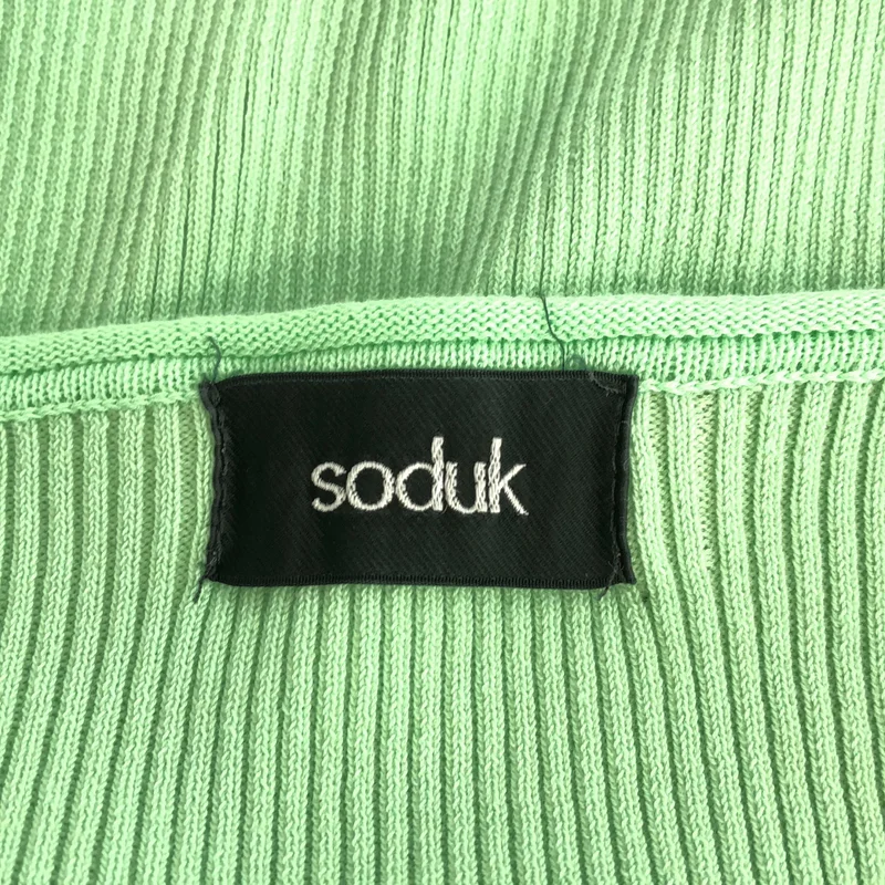 soduk / スドーク | 2023SS | W long sleeve knit top リブニット |