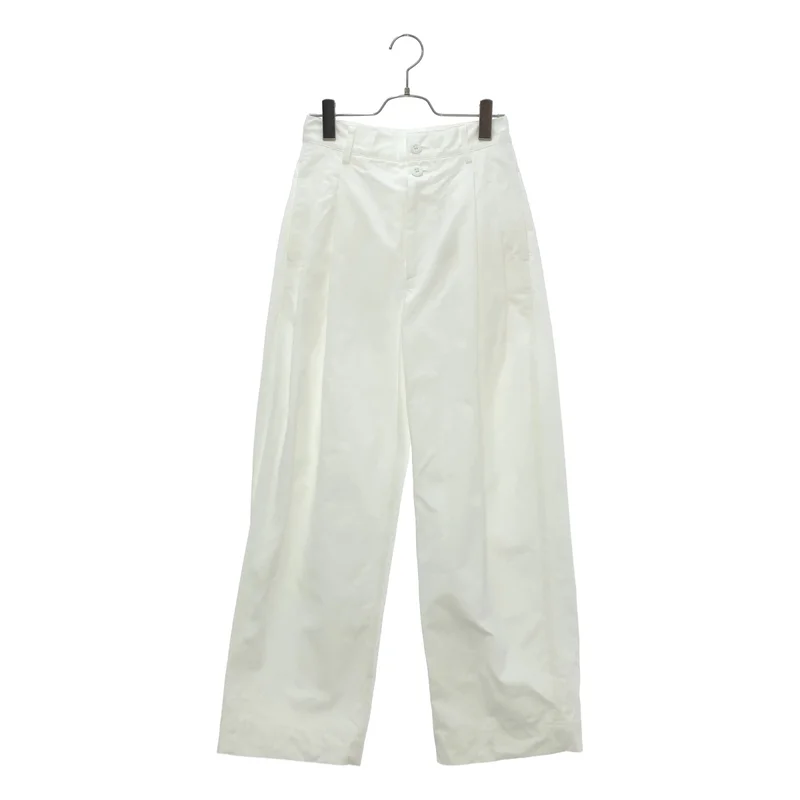 LOEFF / ロエフ | コットン ツイル 2タック トラウザー パンツ 8814-202-1000 | 0 | レディース
