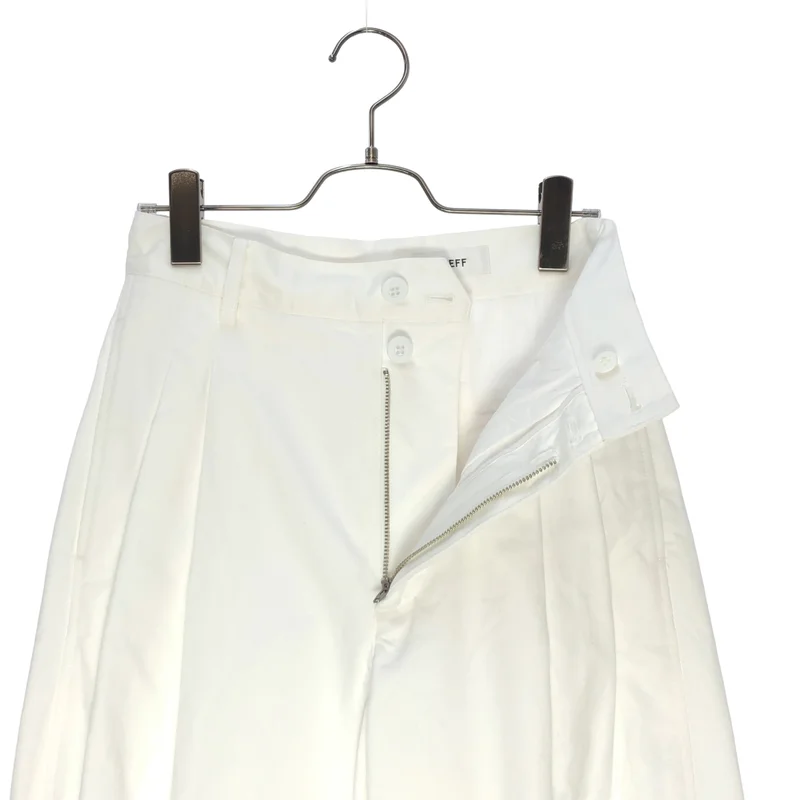 LOEFF / ロエフ | コットン ツイル 2タック トラウザー パンツ 8814-202-1000 | 0 | レディース