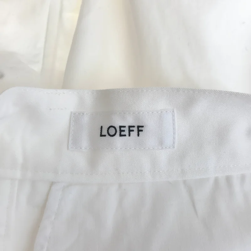 LOEFF / ロエフ | コットン ツイル 2タック トラウザー パンツ 8814-202-1000 | 0 | レディース