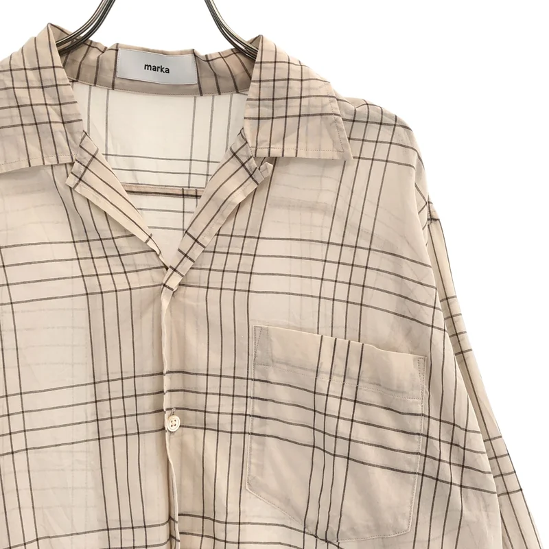 marka / マーカ | 2026SS | OPEN COLLAR L/S SHIRT シャツ_長袖 | 1 | メンズ