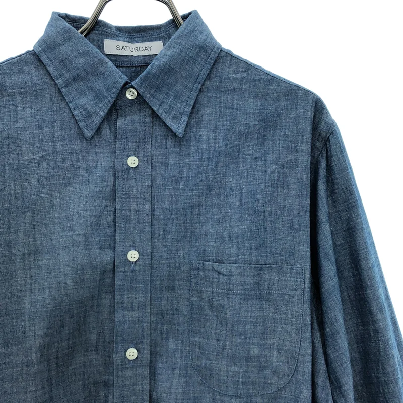 INDIVIDUALIZED SHIRTS / インディビジュアライズドシャツ | SATURDAY / シャンブレー シャツ | 14 1/2 | メンズ