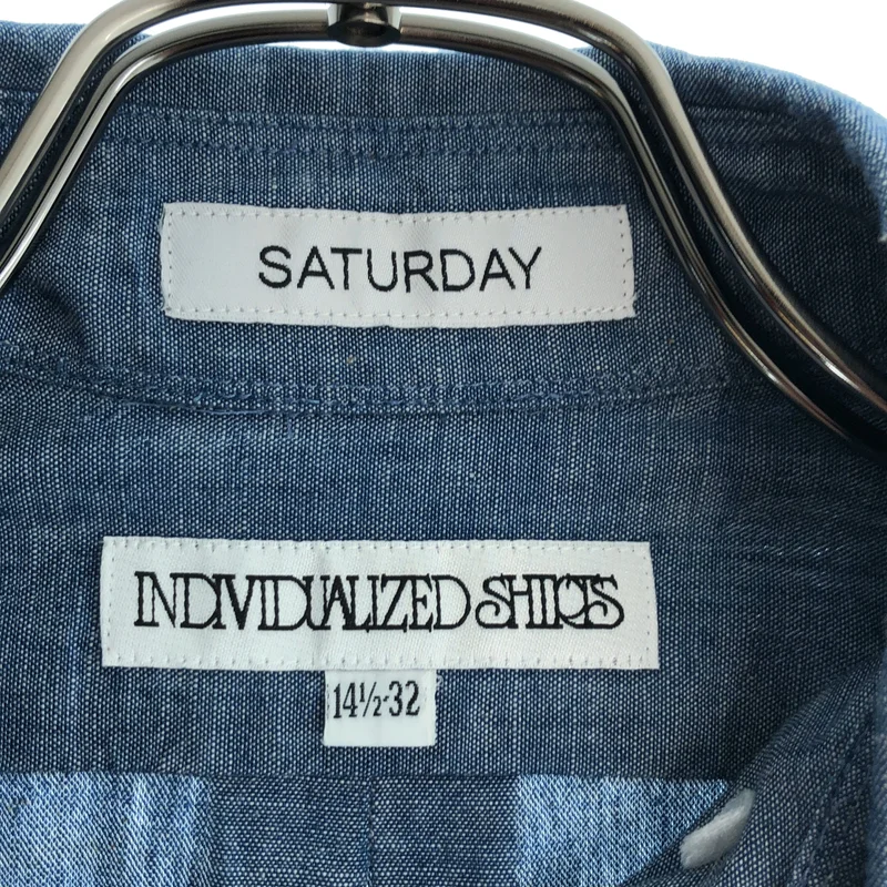 INDIVIDUALIZED SHIRTS / インディビジュアライズドシャツ | SATURDAY / シャンブレー シャツ | 14 1/2 | メンズ