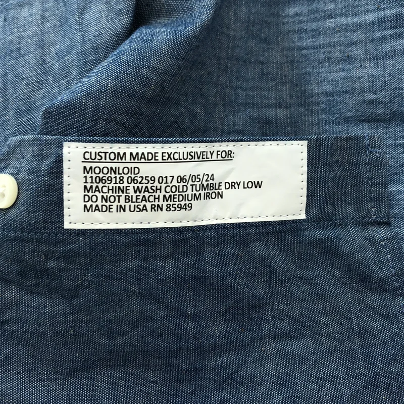 INDIVIDUALIZED SHIRTS / インディビジュアライズドシャツ | SATURDAY / シャンブレー シャツ | 14 1/2 | メンズ
