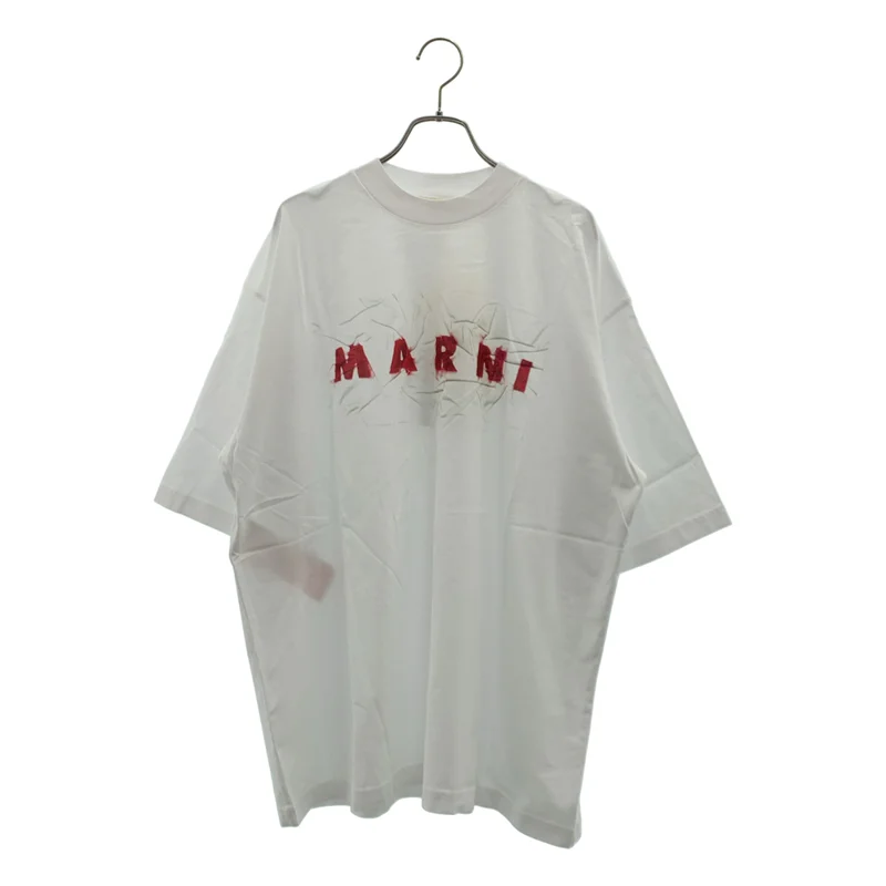 MARNI / マルニ | オーガニックコットン ロゴプリント Tシャツ | 48 | メンズ