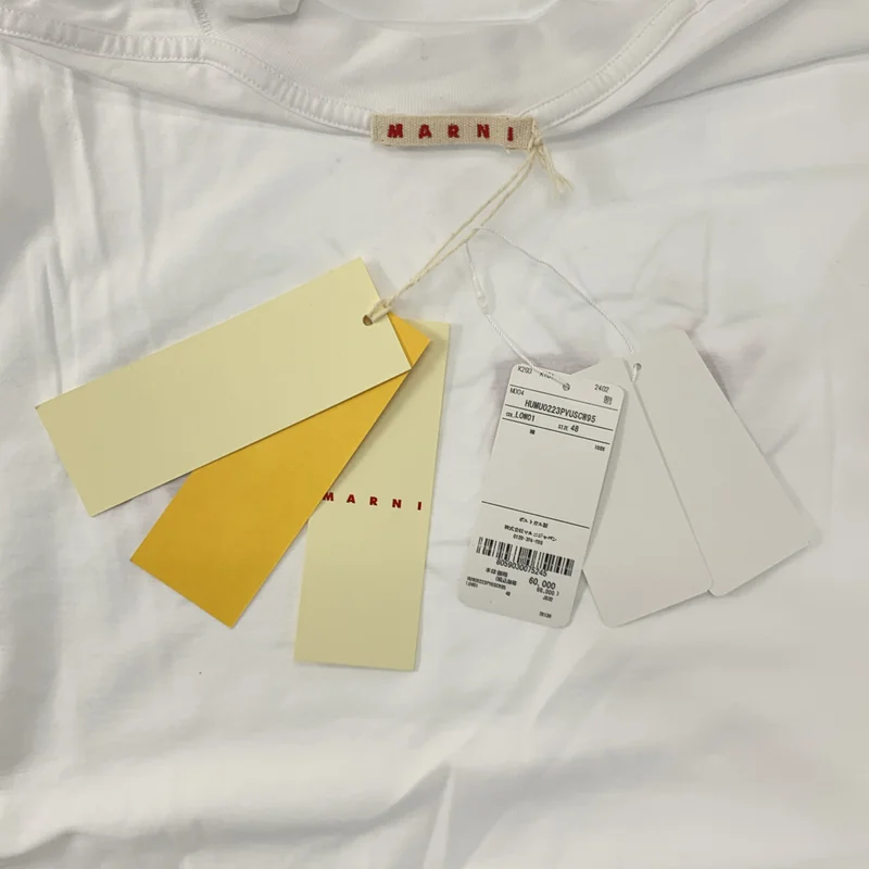 MARNI / マルニ | オーガニックコットン ロゴプリント Tシャツ | 48 | メンズ