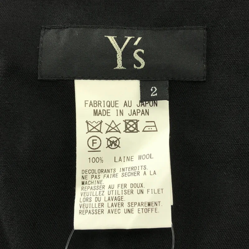 Y's / ワイズヨウジヤマモト | 2023SS | ウールギャバ サイドボタン オーバーオール | 2 | レディース