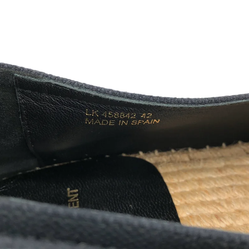 SAINT LAURENT / サンローラン | キャンバス エスパドリーユ フラットシューズ | 42 | メンズ