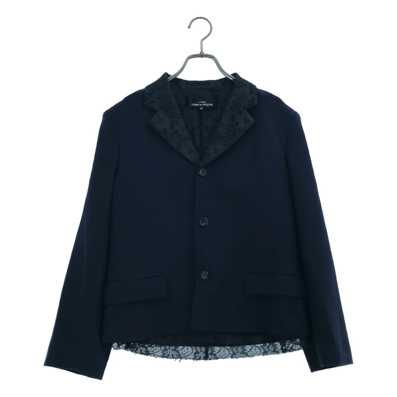 tricot COMME des GARCONS / トリココムデギャルソン | 2001AW | ウール 裏地レース テーラードジャケット | M | レディース