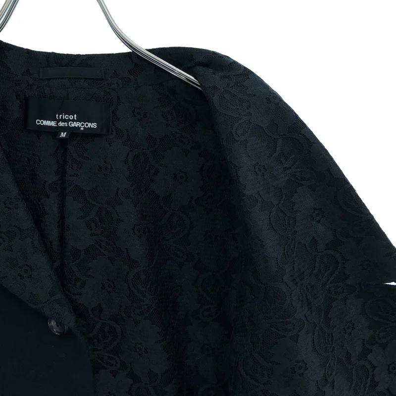 tricot COMME des GARCONS / トリココムデギャルソン | 2001AW | ウール 裏地レース テーラードジャケット | M | レディース