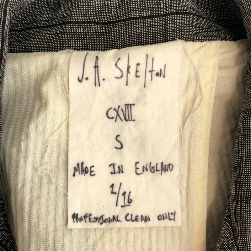 JOHN ALEXANDER SKELTON / ジョンアレキサンダースケルトン | ストライプシングルジャケット | Ｓ | メンズ
