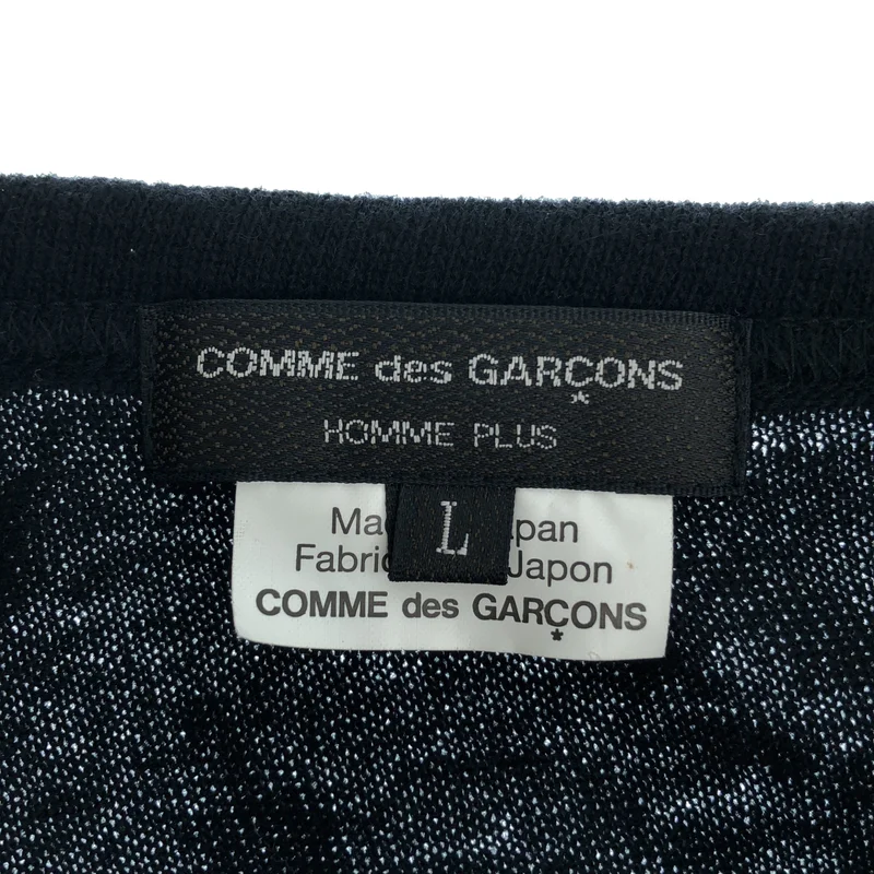 COMME des GARCONS HOMME PLUS / コムデギャルソンオムプリュス | 2017AW | キルト パッチ ニット | L | メンズ