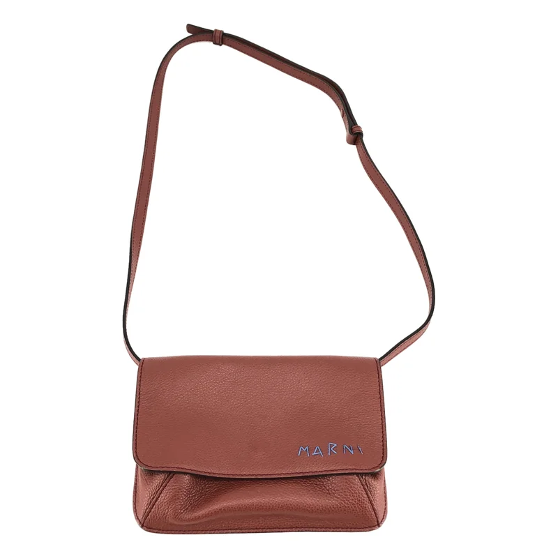 MARNI / マルニ | POCHETTE ロゴ レザー ショルダーバッグ |
