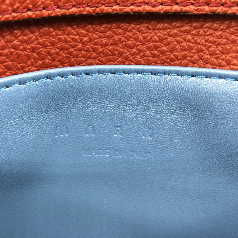 MARNI / マルニ | POCHETTE ロゴ レザー ショルダーバッグ |