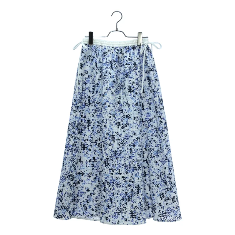 Drawer / ドゥロワー | SUMMER チェックフラワーギャザー スカート 6524-299-1912 | 38 | レディース