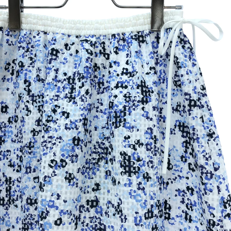 Drawer / ドゥロワー | SUMMER チェックフラワーギャザー スカート 6524-299-1912 | 38 | レディース