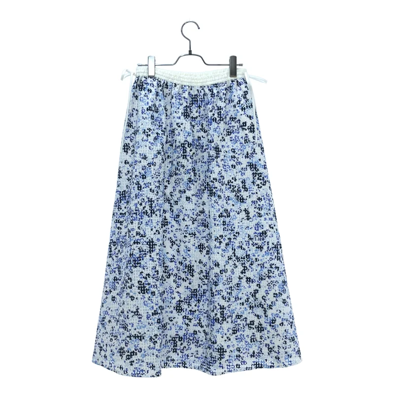Drawer / ドゥロワー | SUMMER チェックフラワーギャザー スカート 6524-299-1912 | 38 | レディース