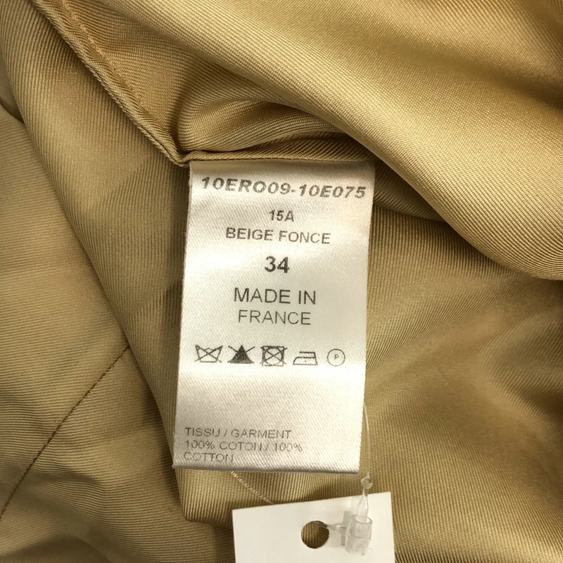 Chloe / クロエ | 異素材 切替 ドッキング ダブルポケット ロングシャツ | 34 | レディース