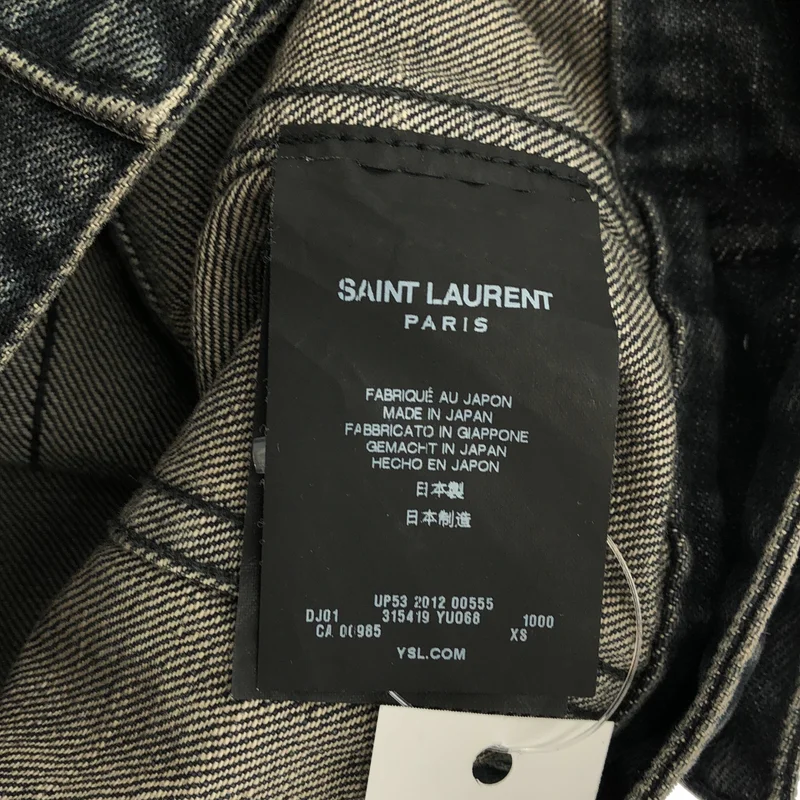 SAINT LAURENT / サンローラン | 2012 | ダメージ加工 デニム トラッカージャケット | XS | メンズ