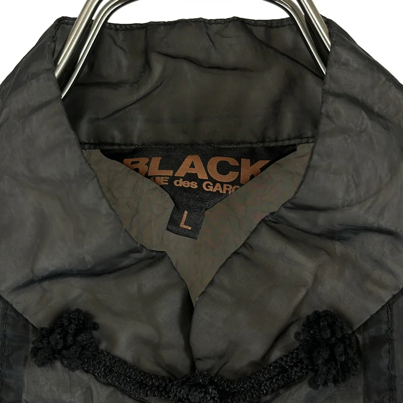 BLACK COMME des GARCONS / ブラックコムデギャルソン | 2020AW | ポリエステル シアー チャイナコート | L | レディース