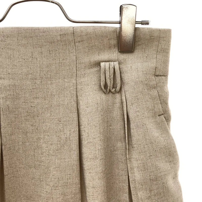 Mame Kurogouchi / マメクロゴウチ | Linen Touch Triacetate Cocoon Skirt スカート | 3 | レディース