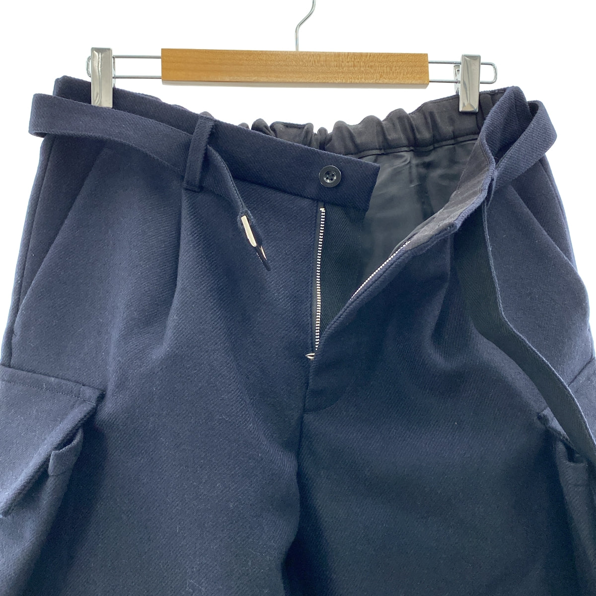 パンツ sacai Wool Melton Pants 2 sacai（サカイ） 美品 Wool Melton Pants ボトムス メンズ カーキ 2