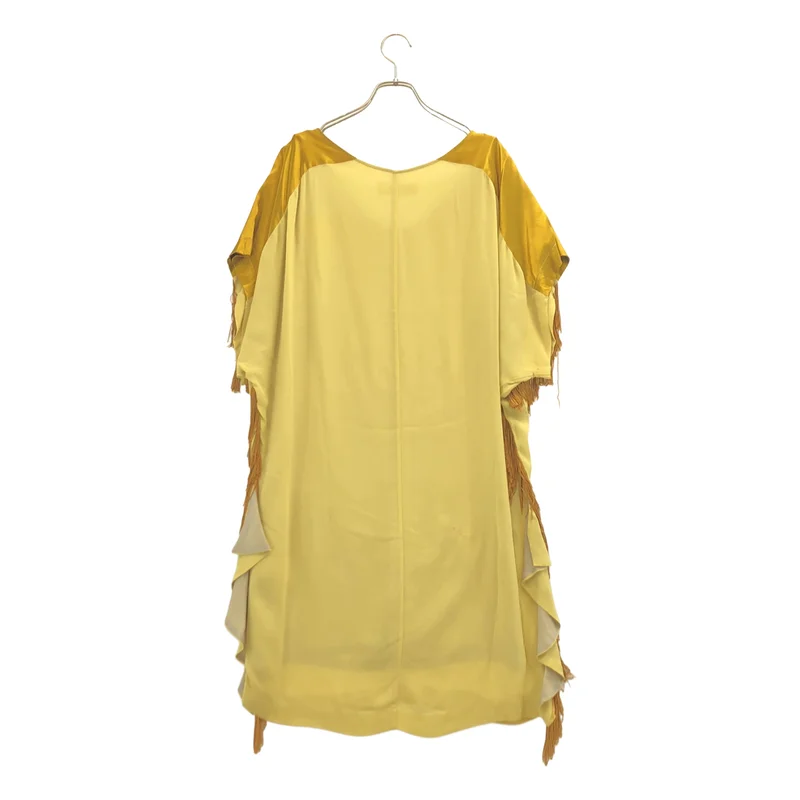 TOGA PULLA / トーガプルラ | GEORGETTE FRINGE DRESS ジョーゼットフリンジ ドレス ワンピース | 1 | レディース