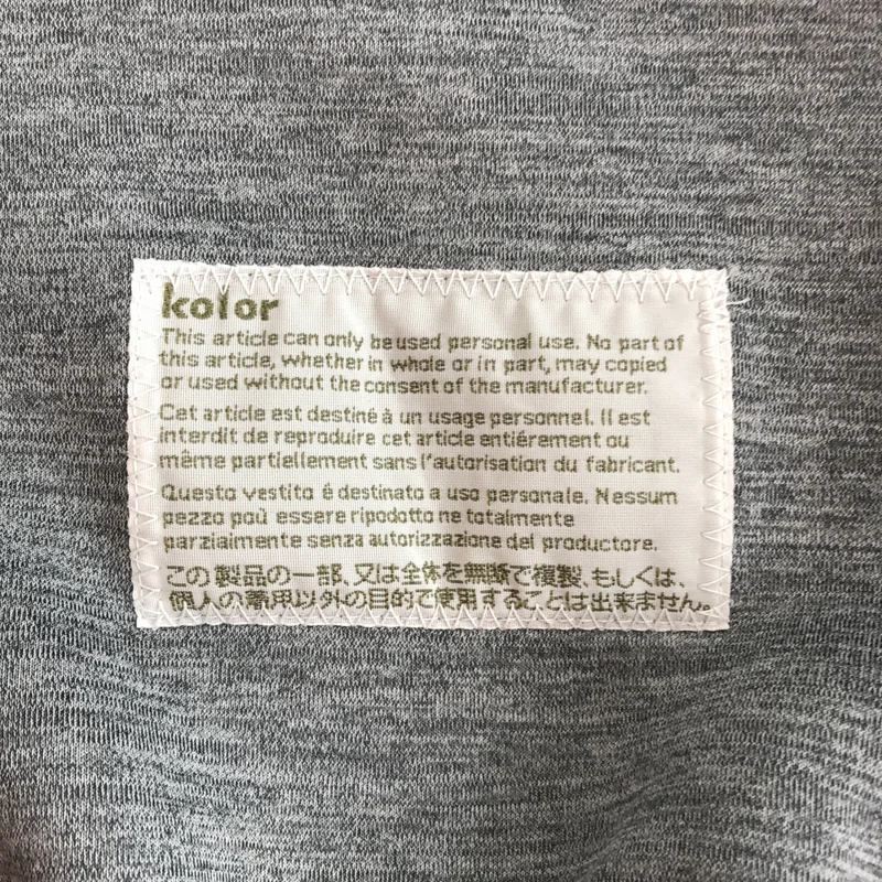 kolor / カラー | 2025SS | リブカラー ハイネックスウェット 25SCL-T11203S | 1 | メンズ