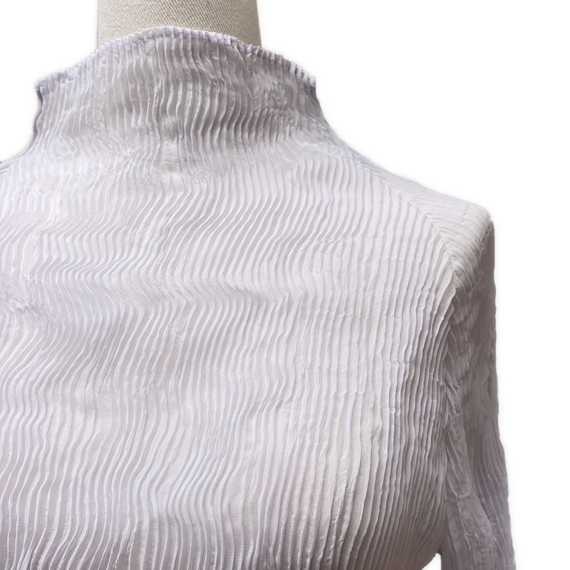 ISSEY MIYAKE / イッセイミヤケ | プリーツ ハイネック トップス | 2 | レディース