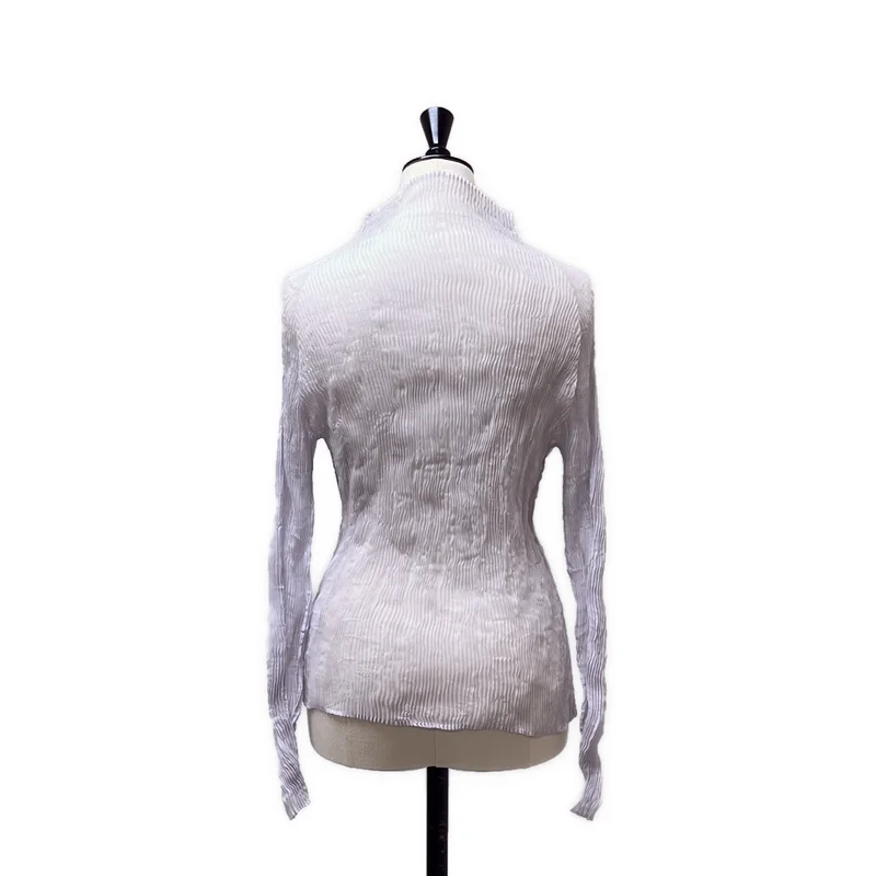 ISSEY MIYAKE / イッセイミヤケ | プリーツ ハイネック トップス | 2 | レディース