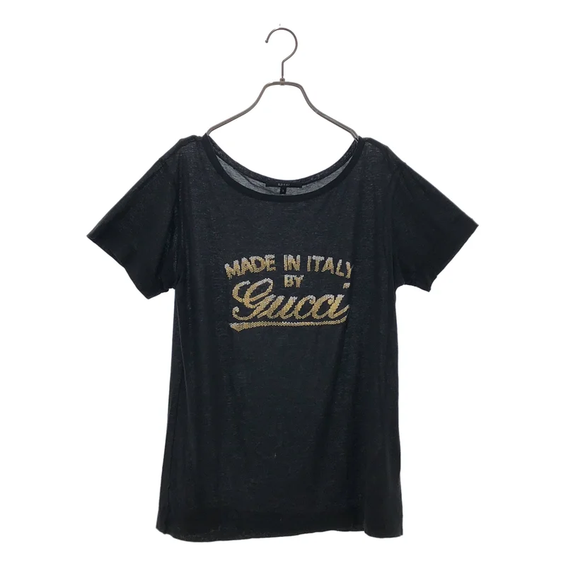 GUCCI / グッチ | コットン メタリックロゴ カットソー | S | レディース