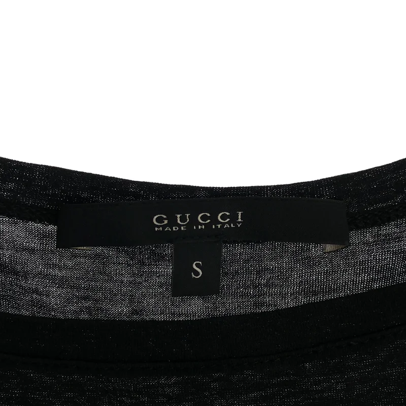 GUCCI / グッチ | コットン メタリックロゴ カットソー | S | レディース