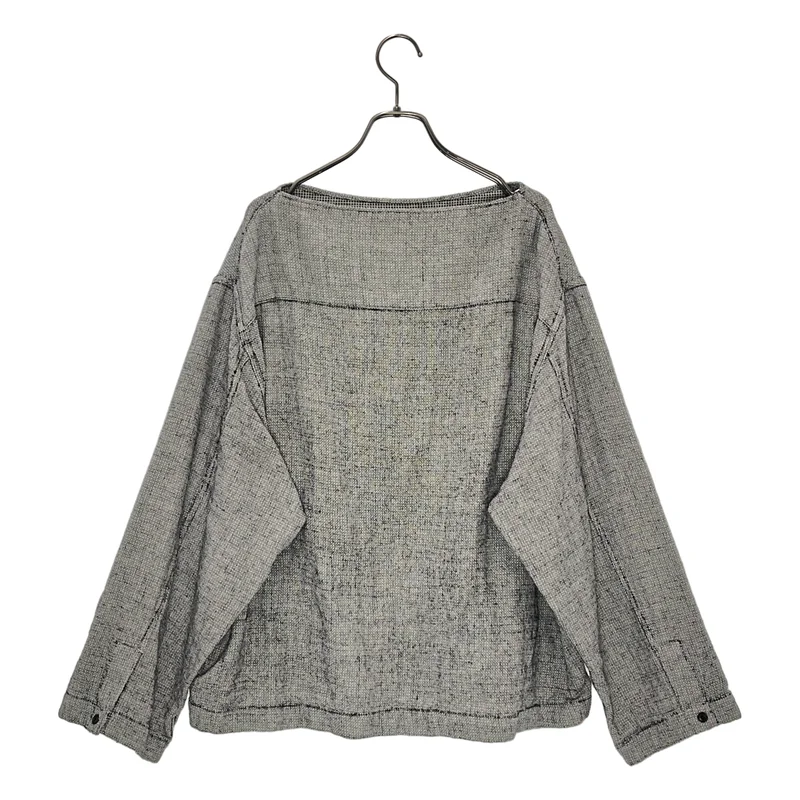 nonnotte / ノノット | 2026SS | Draping Big Basque Shirt コットン ウール プルオーバーシャツ | 3 | メンズ