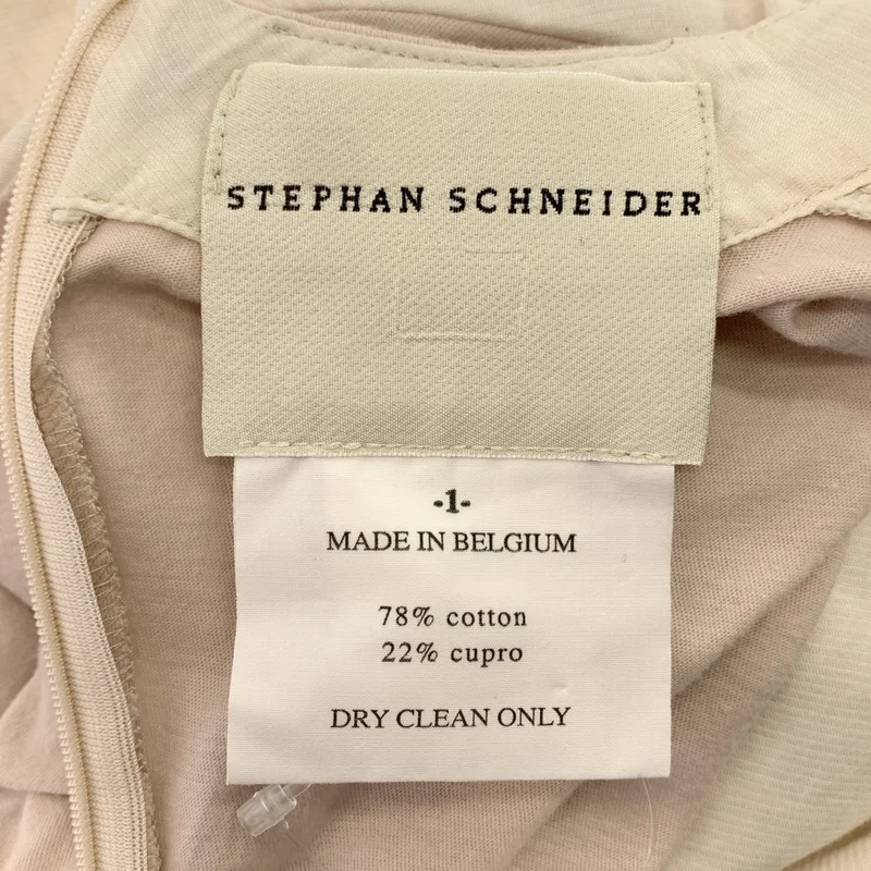 STEPHAN SCHNEIDER コットンシャツ ベージュ サイズ3 STEPHAN SCHNEIDER / ステファンシュナイダー | Cotton Back Zip