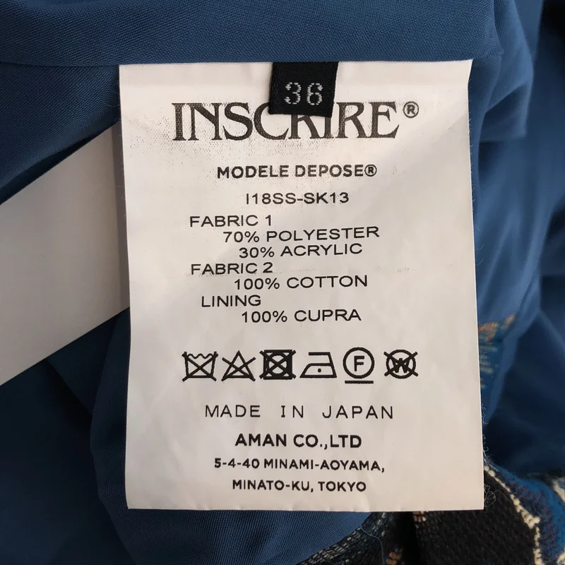 INSCRIRE / アンスクリア | フラワー柄 ゴブランスカート I18SS-SK13 | 36 | レディース