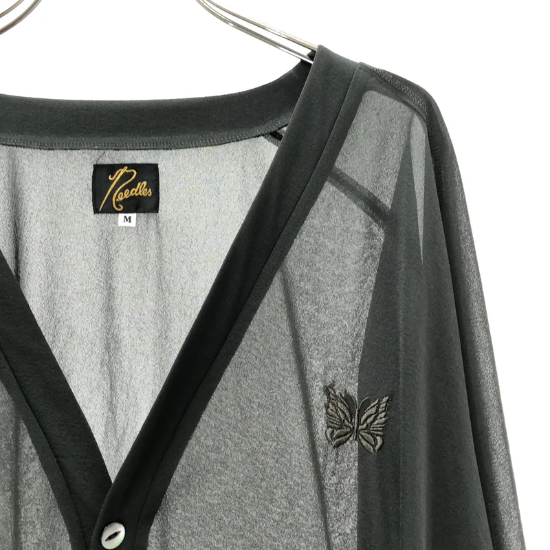 Needles / ニードルス | V Neck Cardigan - Poly Tricot Chiffon カーディガン OT255 | M | メンズ