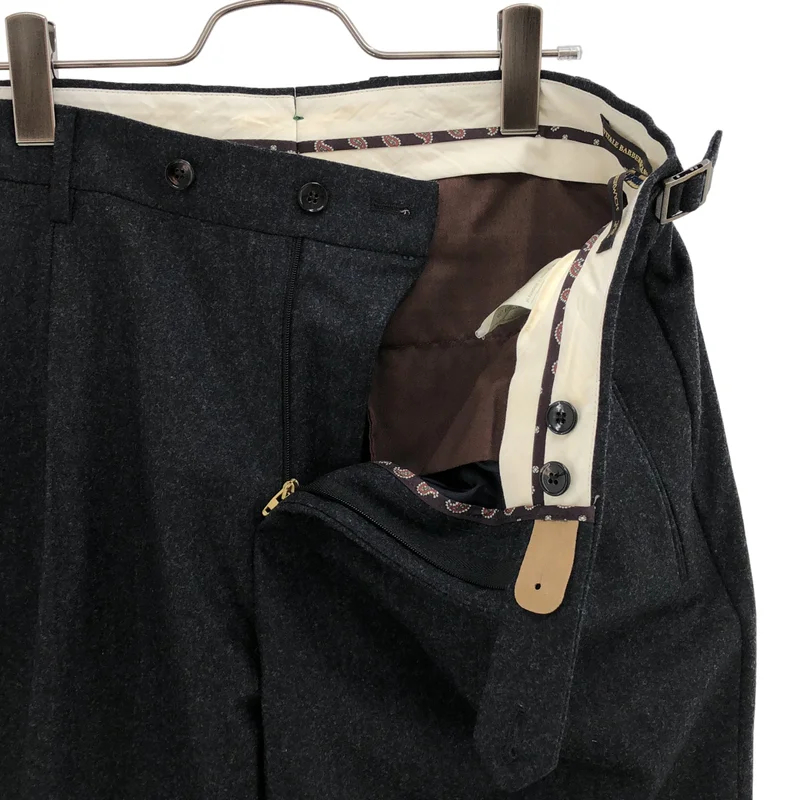 BERWICH / ベルウィッチ | Vitale Barberis Canonico  / ヴィターレ バルベリス カノニコ VB1504 アジャスター タック パンツ | 50 | メンズ
