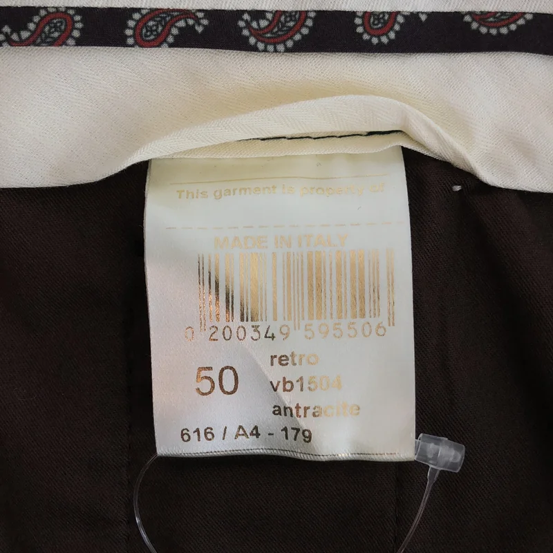 BERWICH / ベルウィッチ | Vitale Barberis Canonico  / ヴィターレ バルベリス カノニコ VB1504 アジャスター タック パンツ | 50 | メンズ