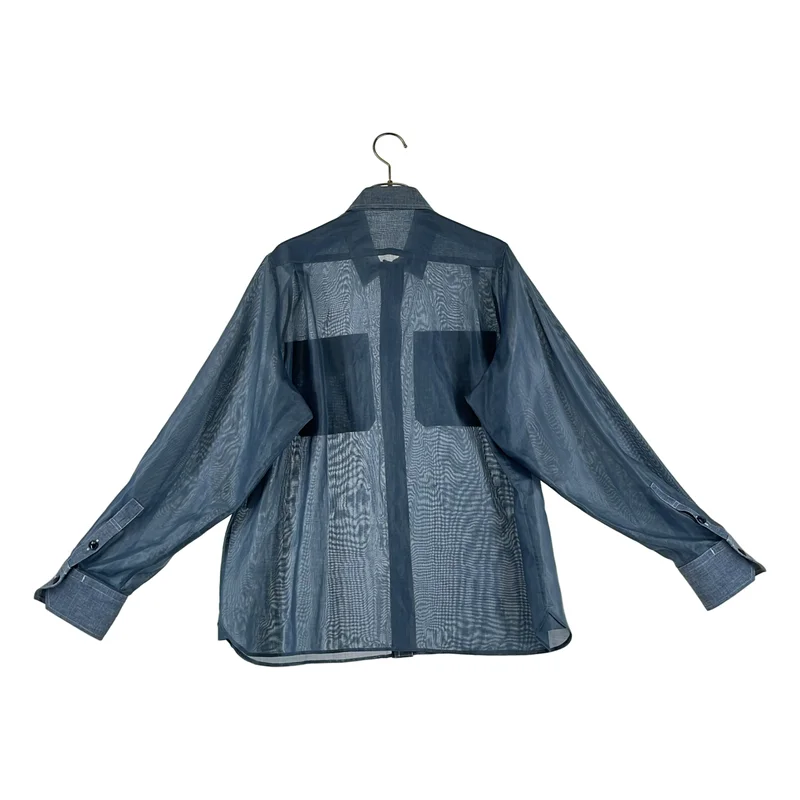 HYKE / ハイク | 2025SS | SHEER CHAMBRAY SHIRT シャツ | 2 | レディース