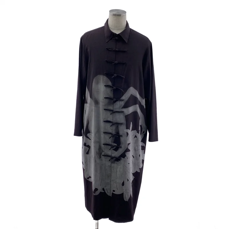YOHJI YAMAMOTO POUR HOMME / ヨウジヤマモトプールオム | 2020SS | 内田すずめ 百合阿修羅チャイナ ロングシャツ | 3 | メンズ