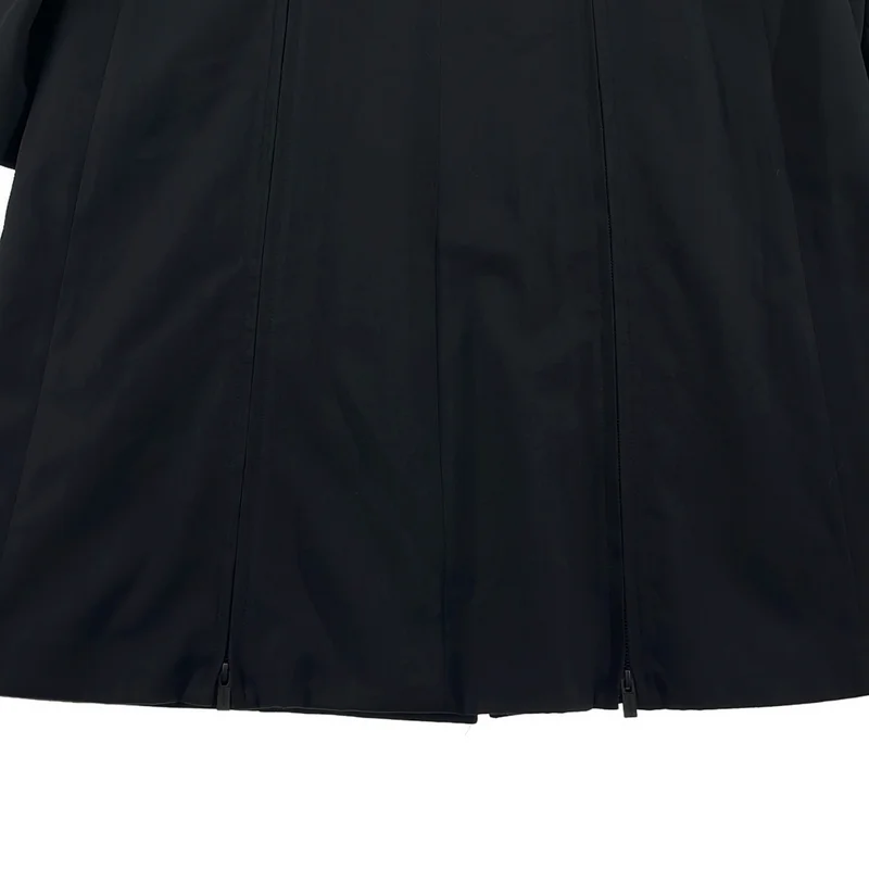 YOHJI YAMAMOTO POUR HOMME / ヨウジヤマモトプールオム | 2025AW | WOOL GABARDINE 3BUTTONS ZIP LONG COAT / ウールギャバ 3B ジップロングコート | 2 | メンズ