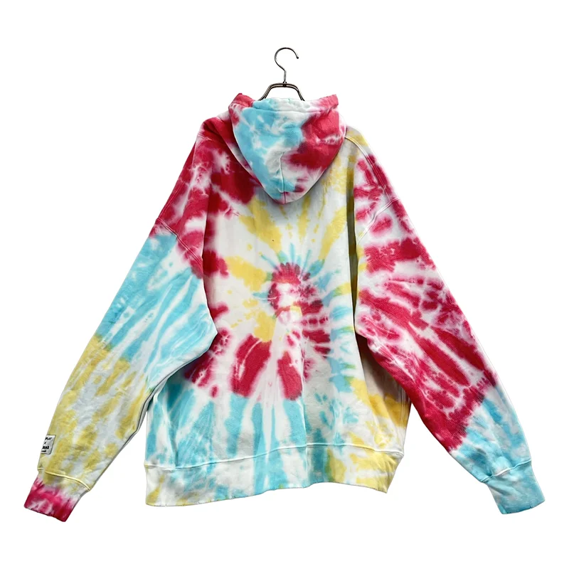 GALLERY DEPT. / ギャラリーデプト | 2021AW | ダメージ加工 タイダイ染め ロゴプリント パーカー | XL | メンズ
