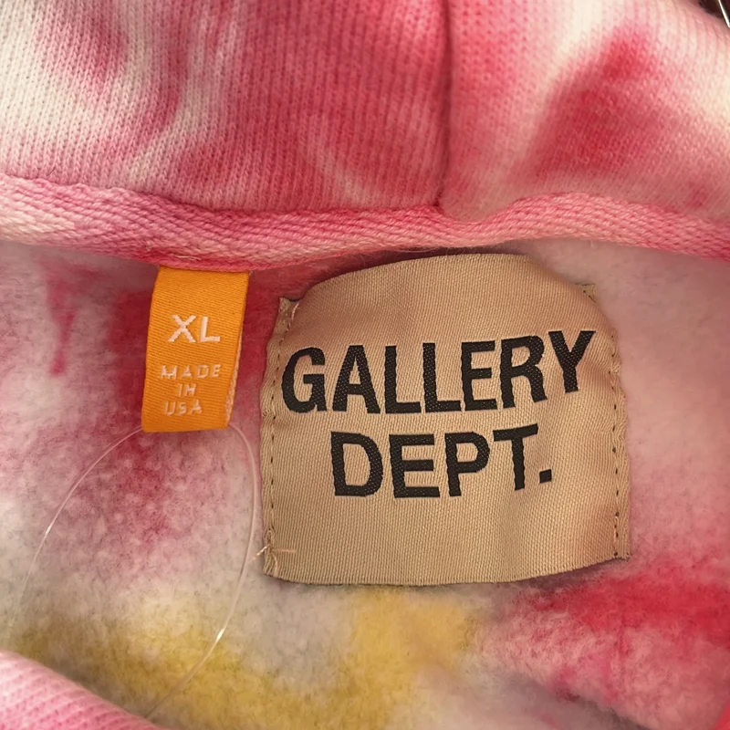 GALLERY DEPT. / ギャラリーデプト | 2021AW | ダメージ加工 タイダイ染め ロゴプリント パーカー | XL | メンズ