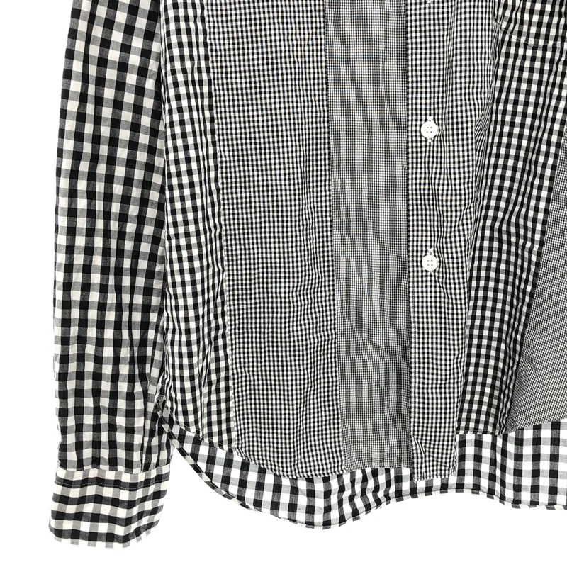 COMME des GARCONS HOMME / コムデギャルソンオム | 2005AW | コットン チェック パッチワークシャツ | L | メンズ