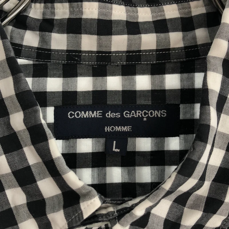 COMME des GARCONS HOMME / コムデギャルソンオム | 2005AW | コットン チェック パッチワークシャツ | L | メンズ