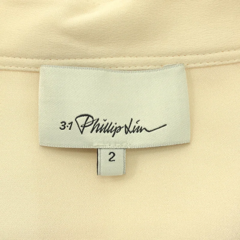 3.1 Phillip Lim / スリーワンフィリップリム | シルク アシンメトリー ドレープシャツ | 2 | レディース
